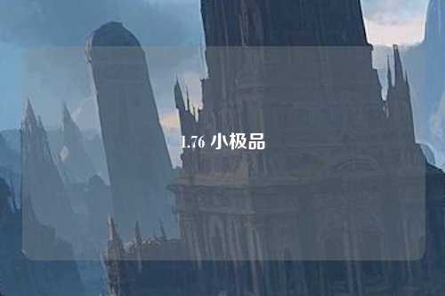 1.76 小极品